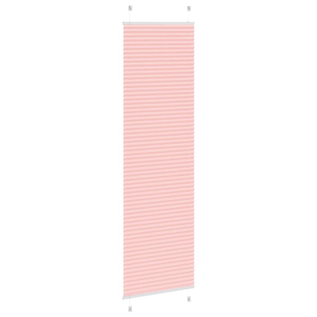 vidaXL Plissee Rosa 60x200 cm Stoffbreite 59,4 cm Polyester