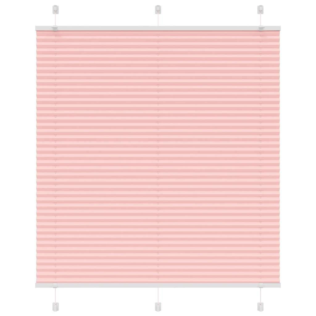 vidaXL Plissee Rosa 120x150 cm Stoffbreite 119,4 cm Polyester