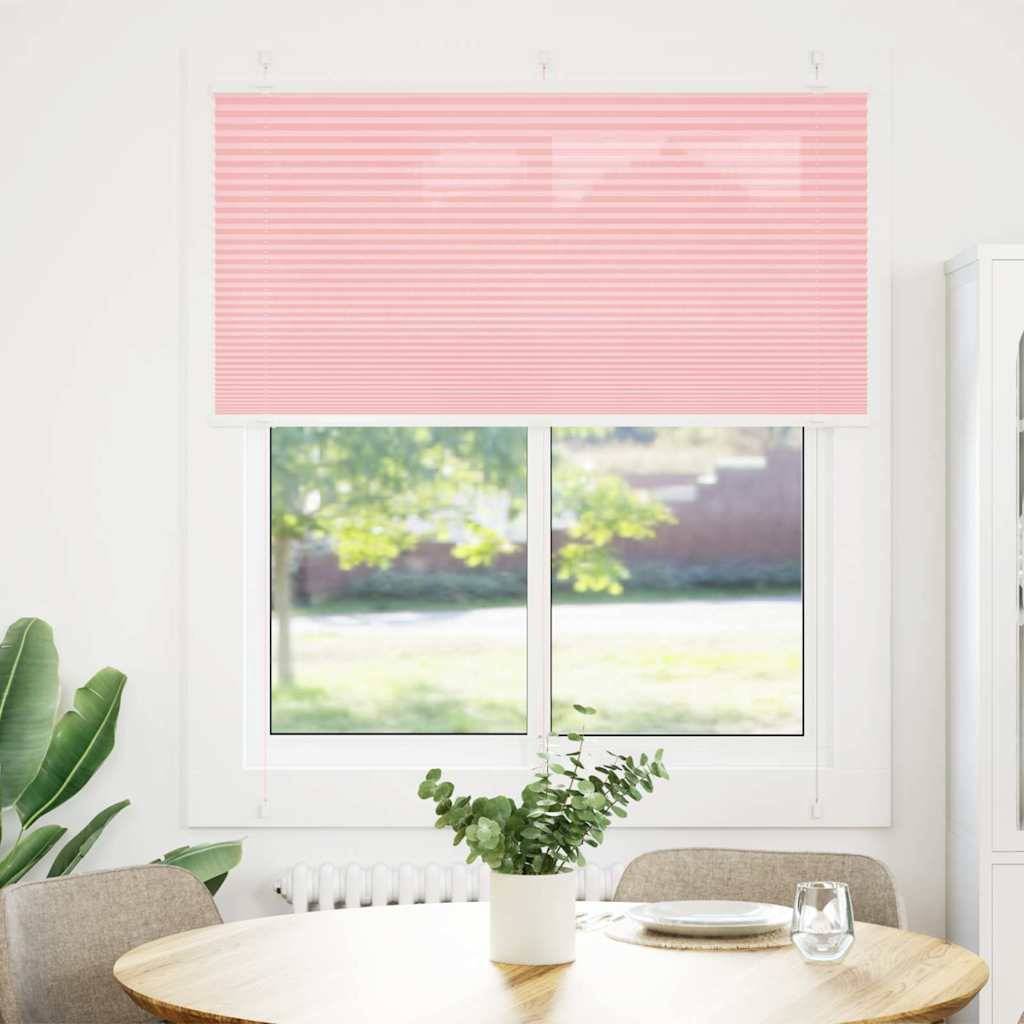 vidaXL Plissee Rosa 120x150 cm Stoffbreite 119,4 cm Polyester