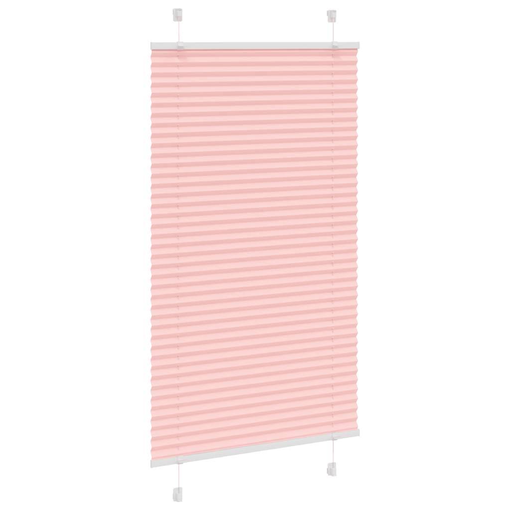 vidaXL Plissee Rosa 70x100 cm Stoffbreite 69,4 cm Polyester