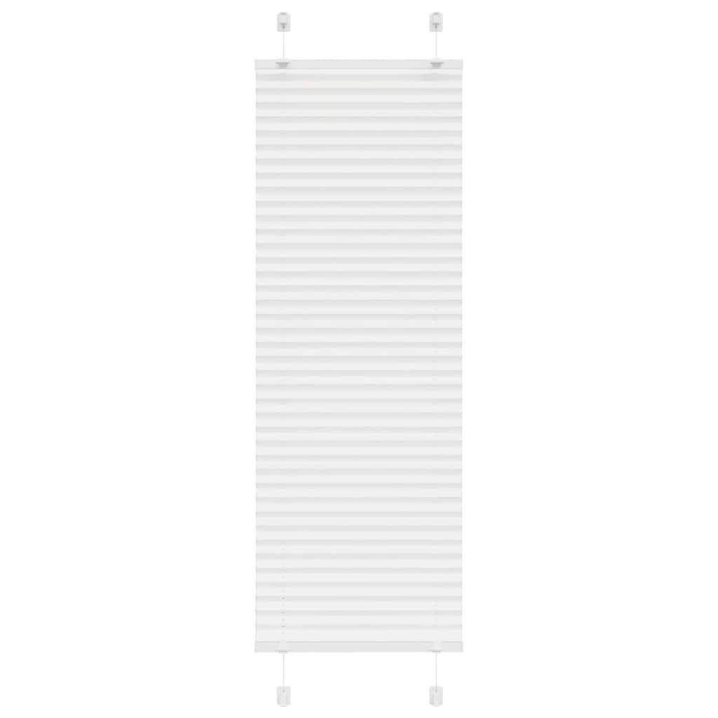 vidaXL Plissee Weiß 45x100 cm Stoffbreite 44,4 cm Polyester