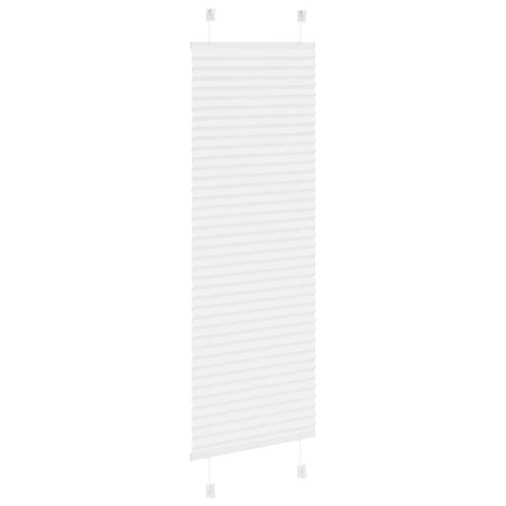 vidaXL Plissee Weiß 45x100 cm Stoffbreite 44,4 cm Polyester