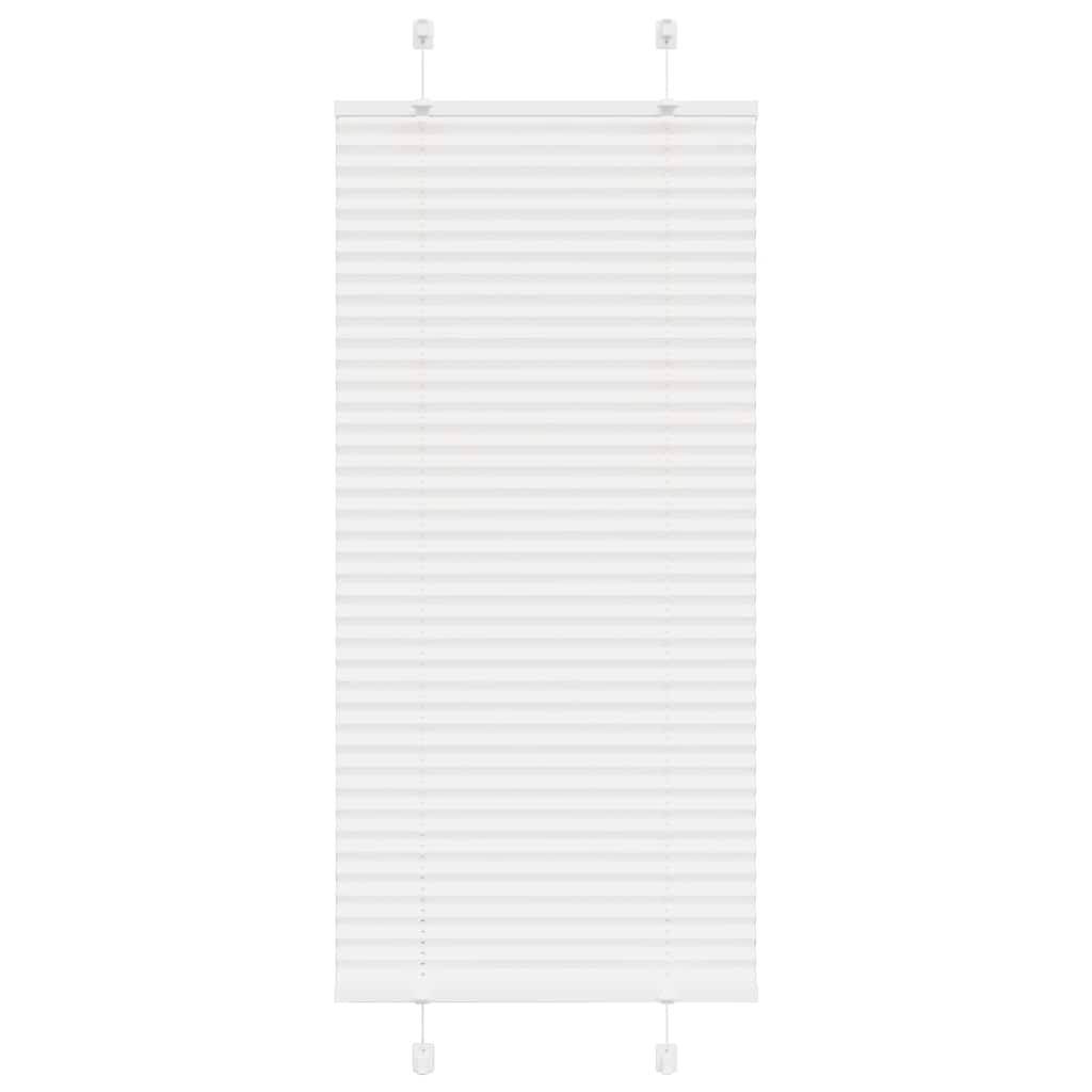 vidaXL Plissee Weiß 65x150 cm Stoffbreite 64,4 cm Polyester