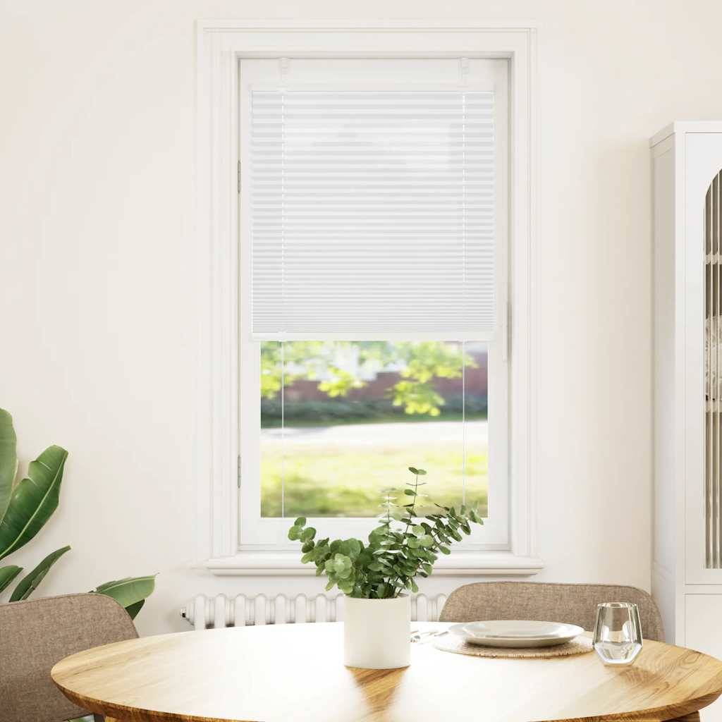vidaXL Plissee Weiß 65x150 cm Stoffbreite 64,4 cm Polyester