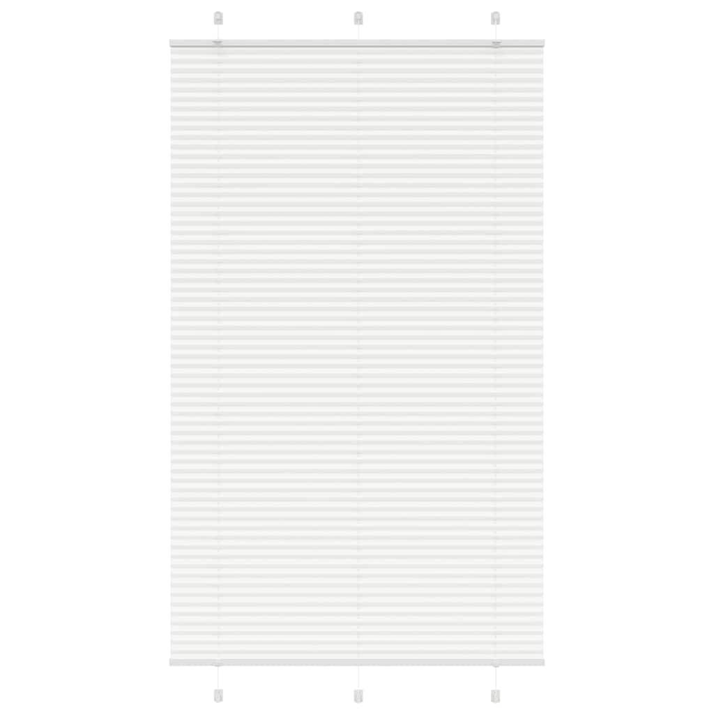 vidaXL Plissee Weiß 120x200 cm Stoffbreite 119,4 cm Polyester