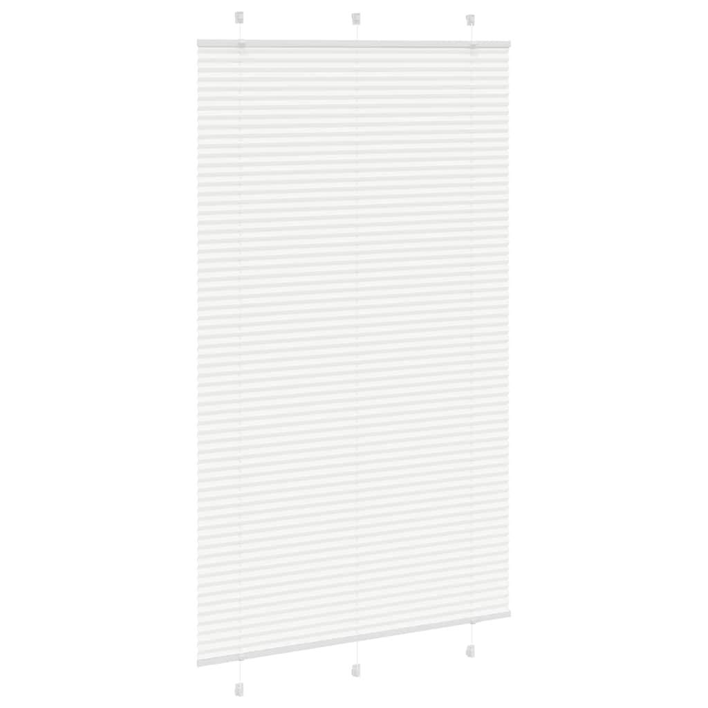 vidaXL Plissee Weiß 120x200 cm Stoffbreite 119,4 cm Polyester