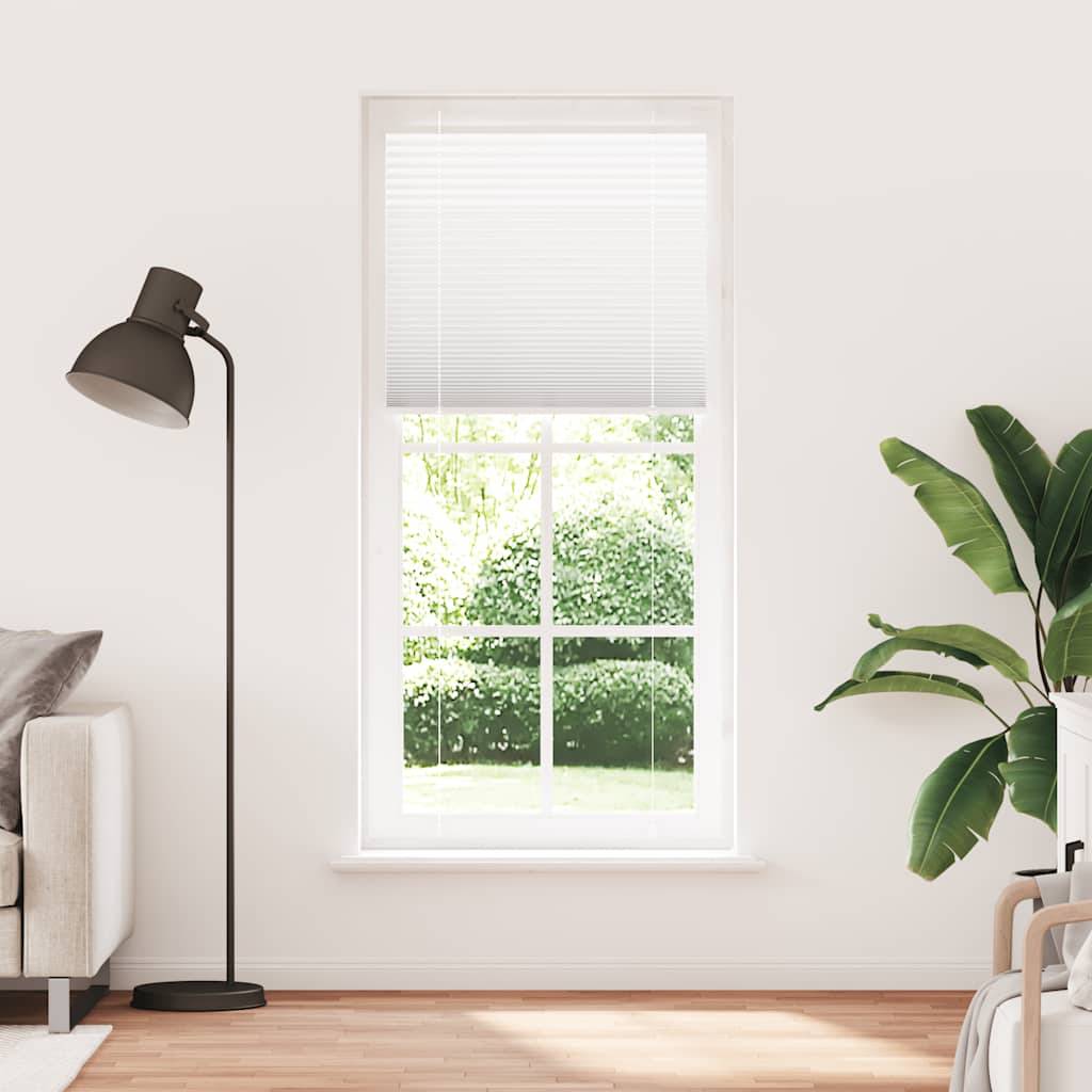 vidaXL Plissee Weiß 95x200 cm Stoffbreite 94,4 cm Polyester