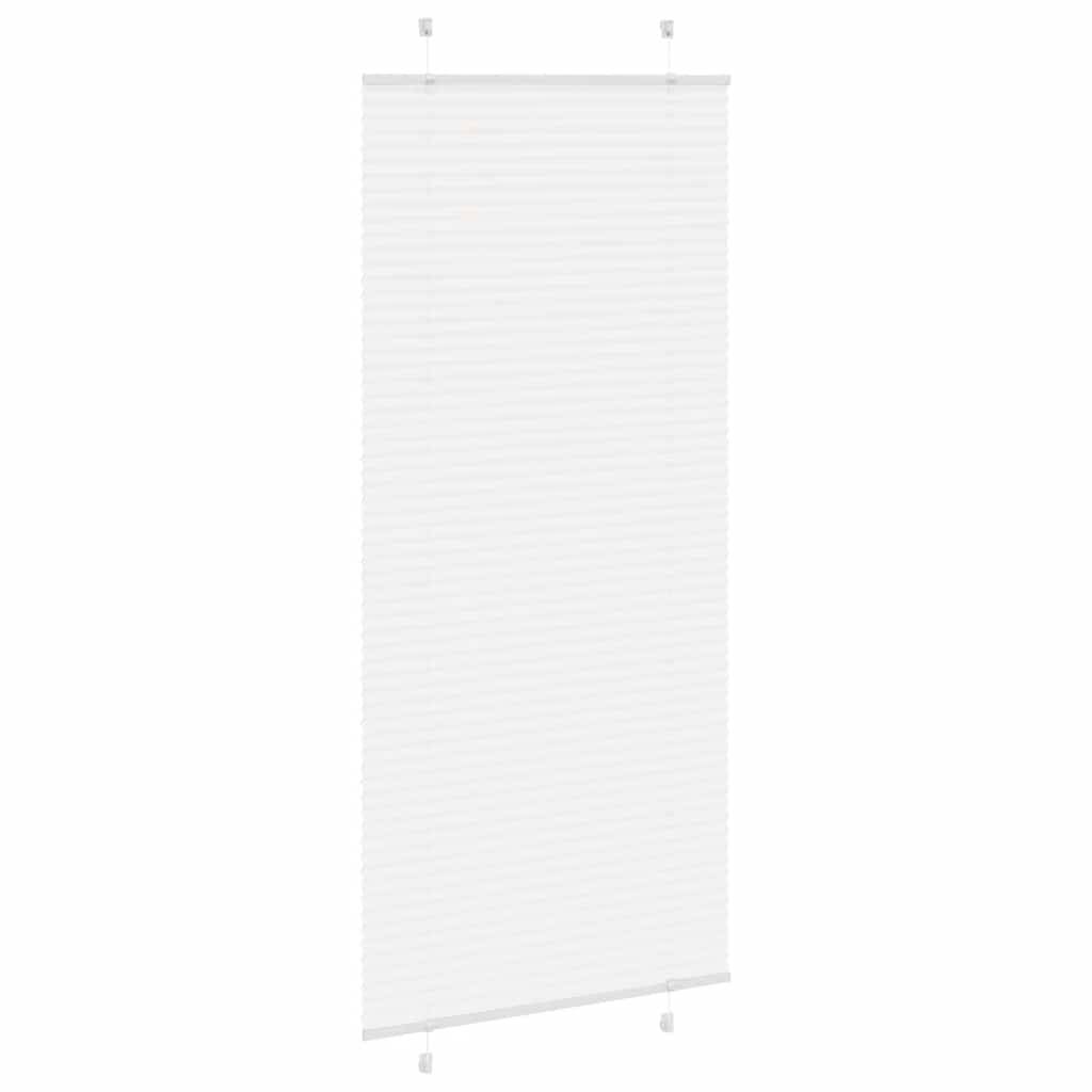vidaXL Plissee Weiß 95x200 cm Stoffbreite 94,4 cm Polyester