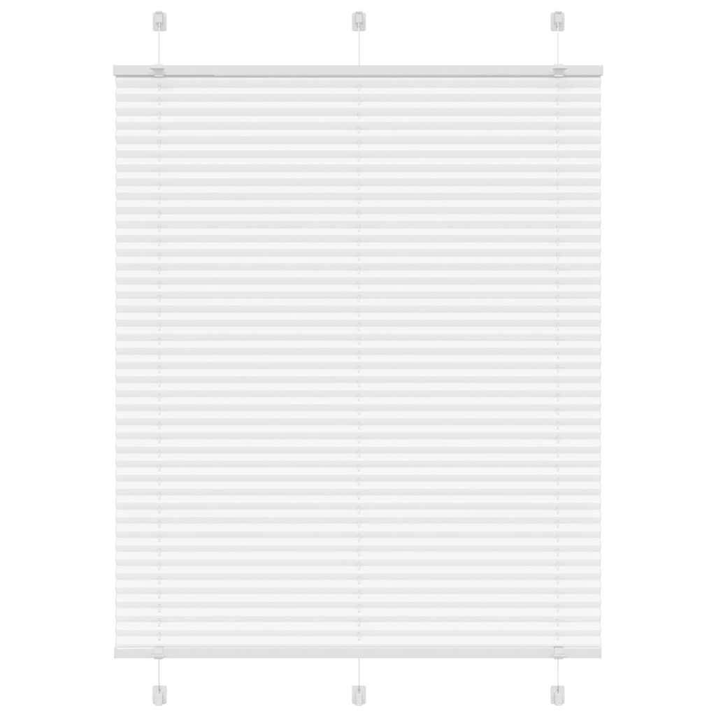 vidaXL Plissee Weiß 110x150 cm Stoffbreite 109,4 cm Polyester