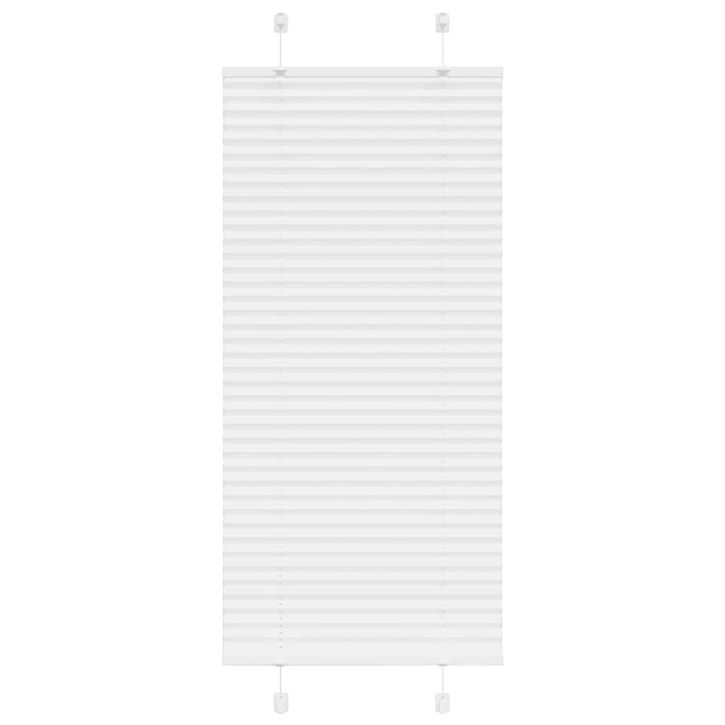 vidaXL Plissee Weiß 65x100 cm Stoffbreite 64,4 cm Polyester