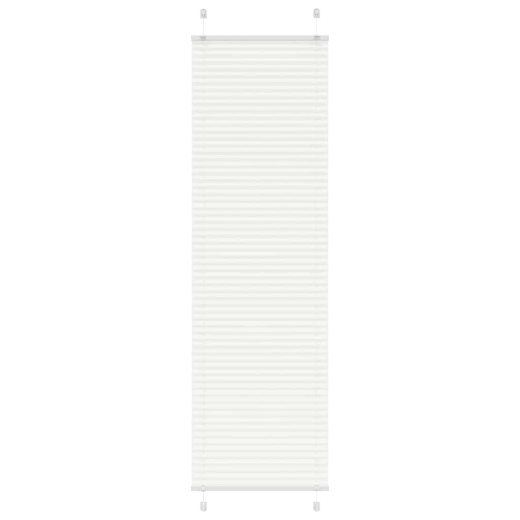 vidaXL Plissee Weiß 60x200 cm Stoffbreite 59,4 cm Polyester