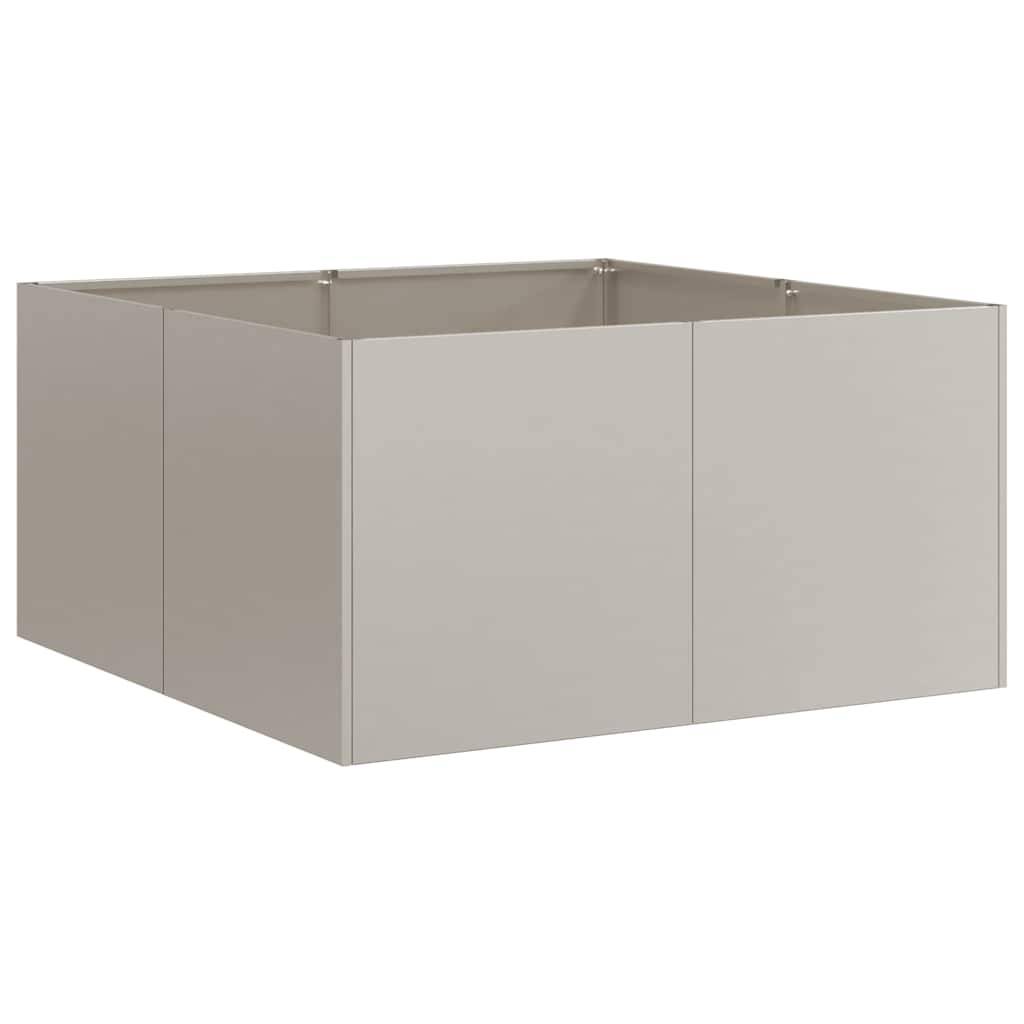 vidaXL Pflanzkübel Rostig 80x80x40 cm Wetterfester Stahl