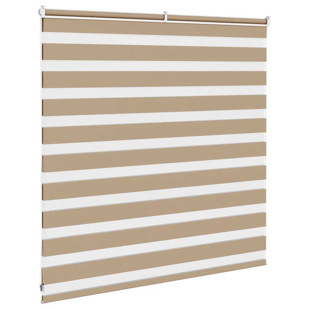 vidaXL Zebrarollo Sandbraun 150x100 cm Stoffbreite 145,9 cm Polyester