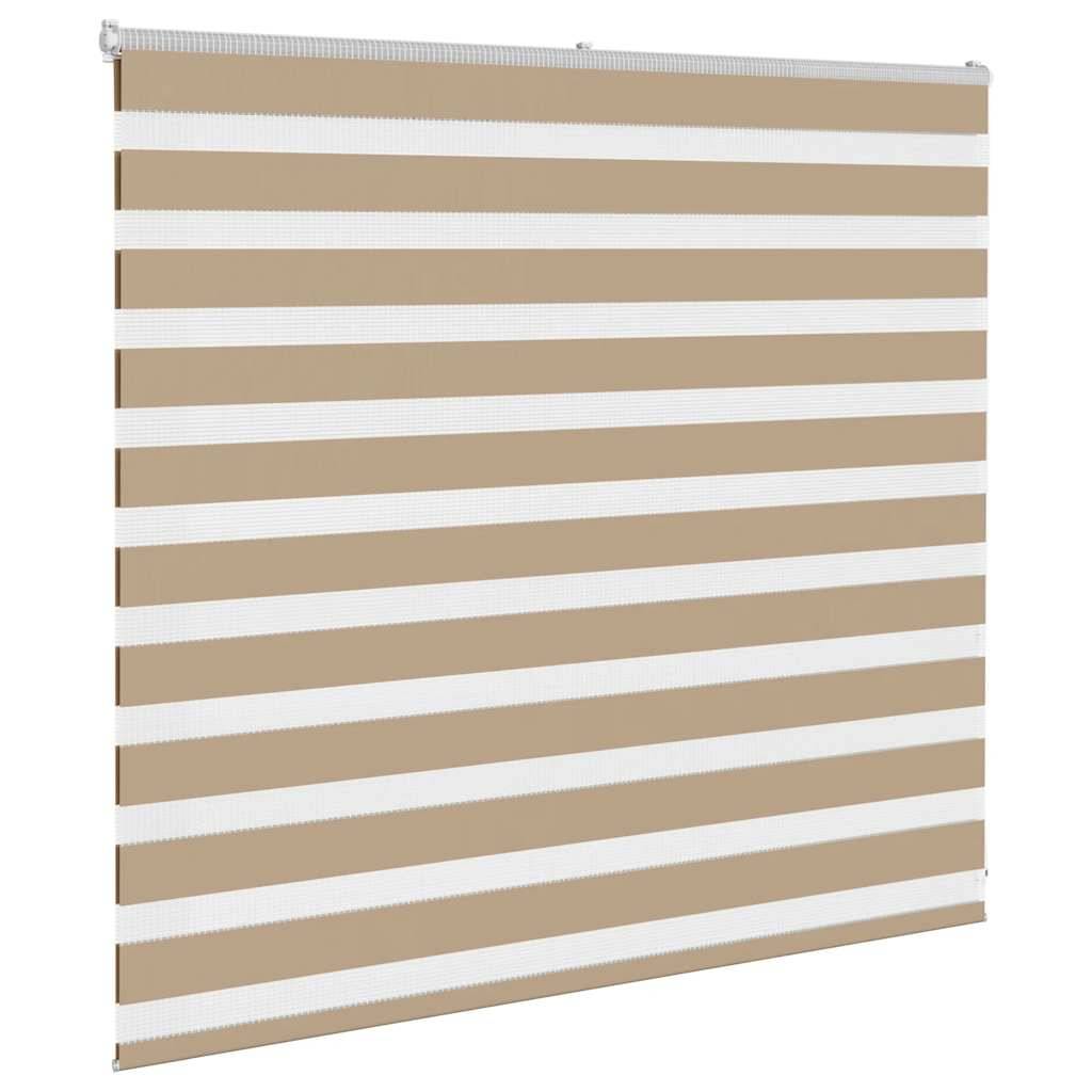 vidaXL Zebrarollo Sandbraun 160x100 cm Stoffbreite 155,9 cm Polyester
