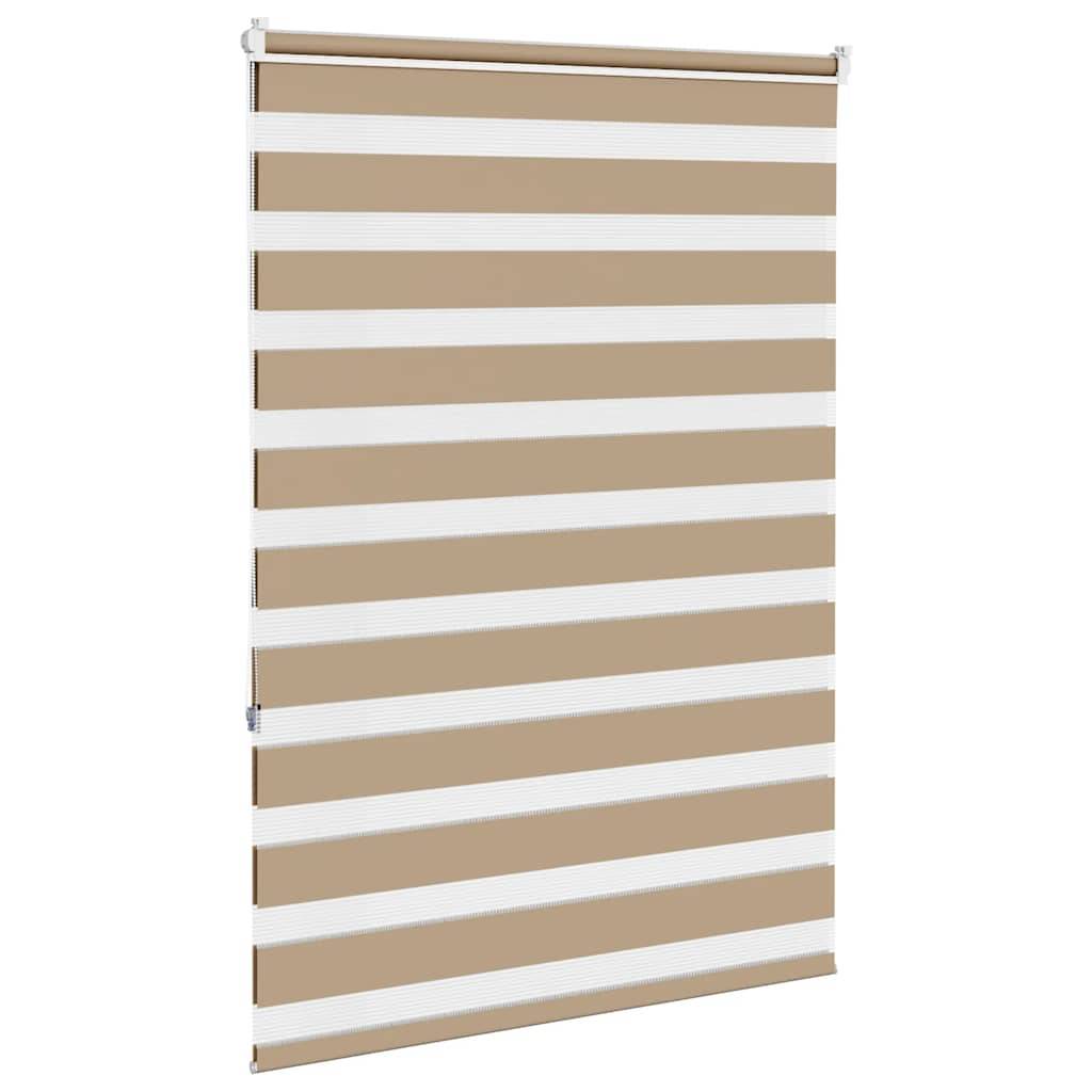 vidaXL Zebrarollo Sandbraun 115x150 cm Stoffbreite 110,9 cm Polyester