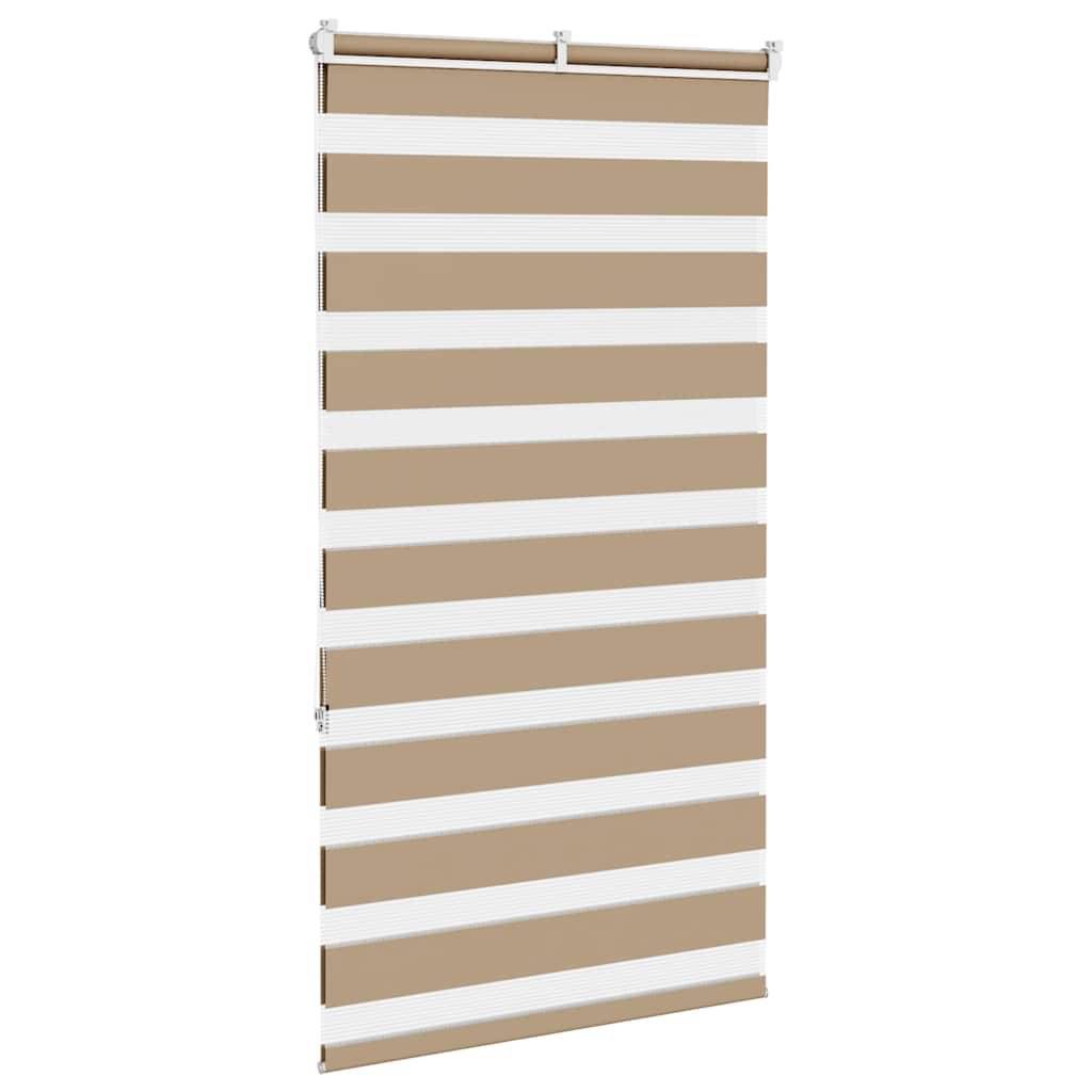 vidaXL Zebrarollo Sandbraun 70x150 cm Stoffbreite 65,9 cm Polyester