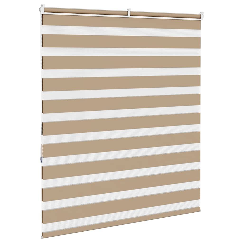 vidaXL Zebrarollo Sandbraun 135x150 cm Stoffbreite 130,9 cm Polyester