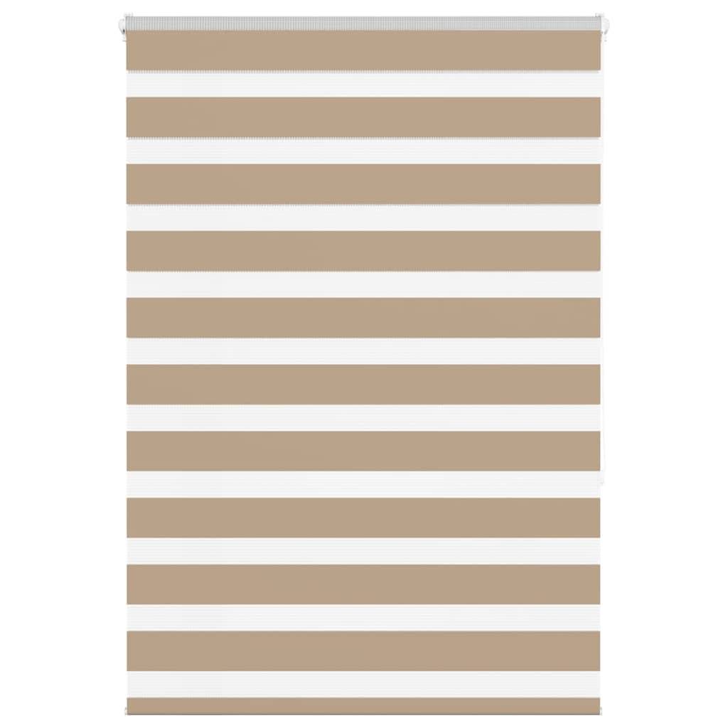 vidaXL Zebrarollo Sandbraun 95x150 cm Stoffbreite 90,9 cm Polyester