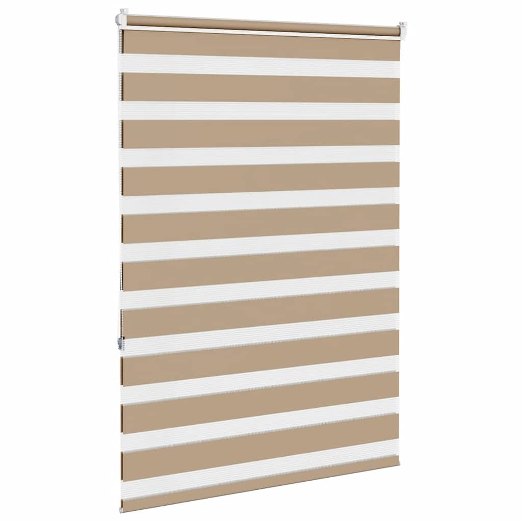 vidaXL Zebrarollo Sandbraun 110x150 cm Stoffbreite 105,9 cm Polyester