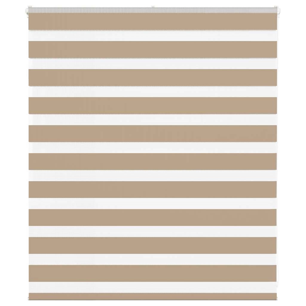 vidaXL Zebrarollo Sandbraun 120x100 cm Stoffbreite 115,9 cm Polyester