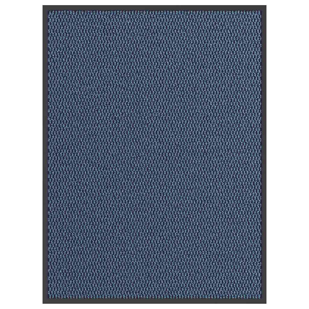 vidaXL Fußmatte Blau 90x120 cm