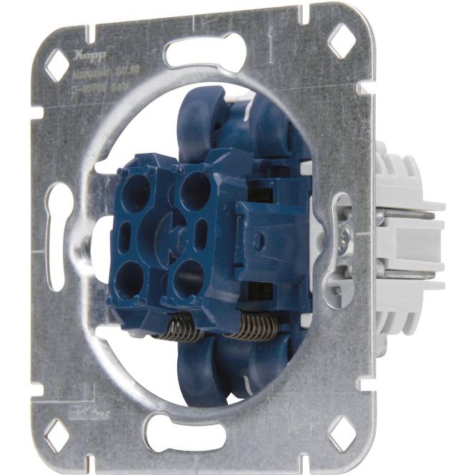 Kopp Doppeltaster-Sockel 2x Schließer Install.Baumaterial Schaltermat/Geb.Steu Schalter Steckdosenm