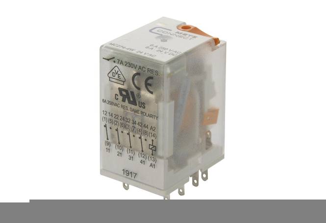 BTR Relais 274 24VAC, 4We. 110017101407 LED Industrie steckbar (Inhalt 10 Stück) Industriematerial