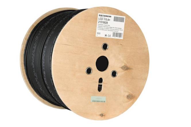 KATH Koaxialkabel 500m LCD 115 A+/500 Trommel halogenfrei (Inhalt 500 Stück) Leitungen und Kabel