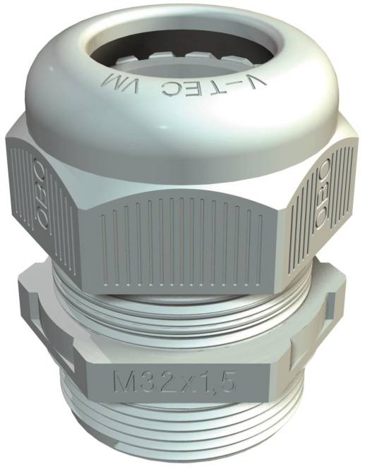OBO V-TEC VM16 LGR Kabelverschraubung vollmetrisch M16 PA lgr RAL7035 2022864 (Inhalt 50 Stück)