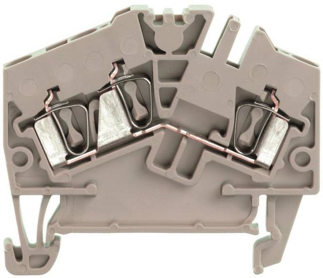 Weidmüller ZDU 2.5-2/3AN Durchgangs- klemme Zugfederanschluss dbei 1706010000 (Inhalt 100 Stück)