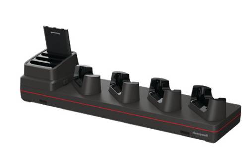 HONEYWELL CT37/CT30XP booted 5-bay charging base. It has base 4xCT30P-UCP-B 1x