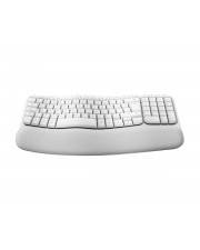 Logitech Ergo Series Wave Keys for Mac Tastatur kabellos Bluetooth LE AZERTY Französisch Off-White