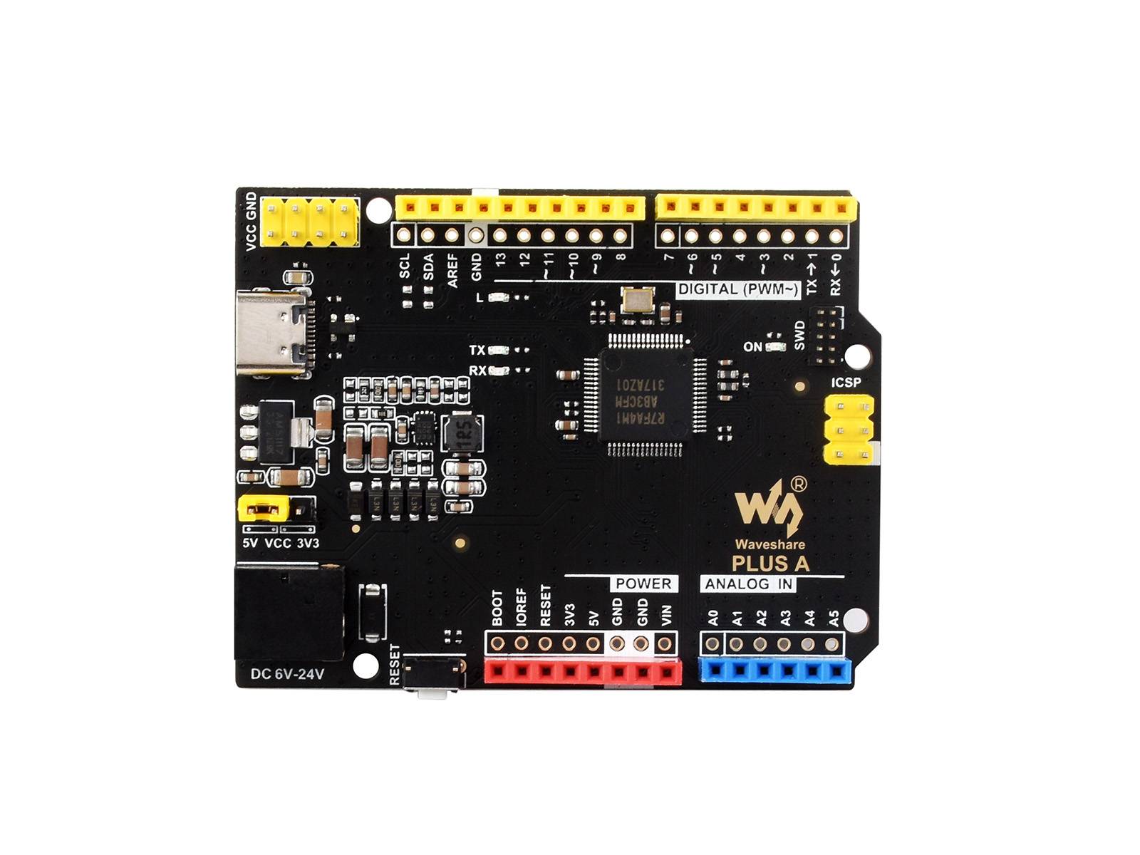 WaveShare R7FA4 PLUS A Dev Board (R7FA4M1AB3CFM) for Arduino UNO R4 Minima