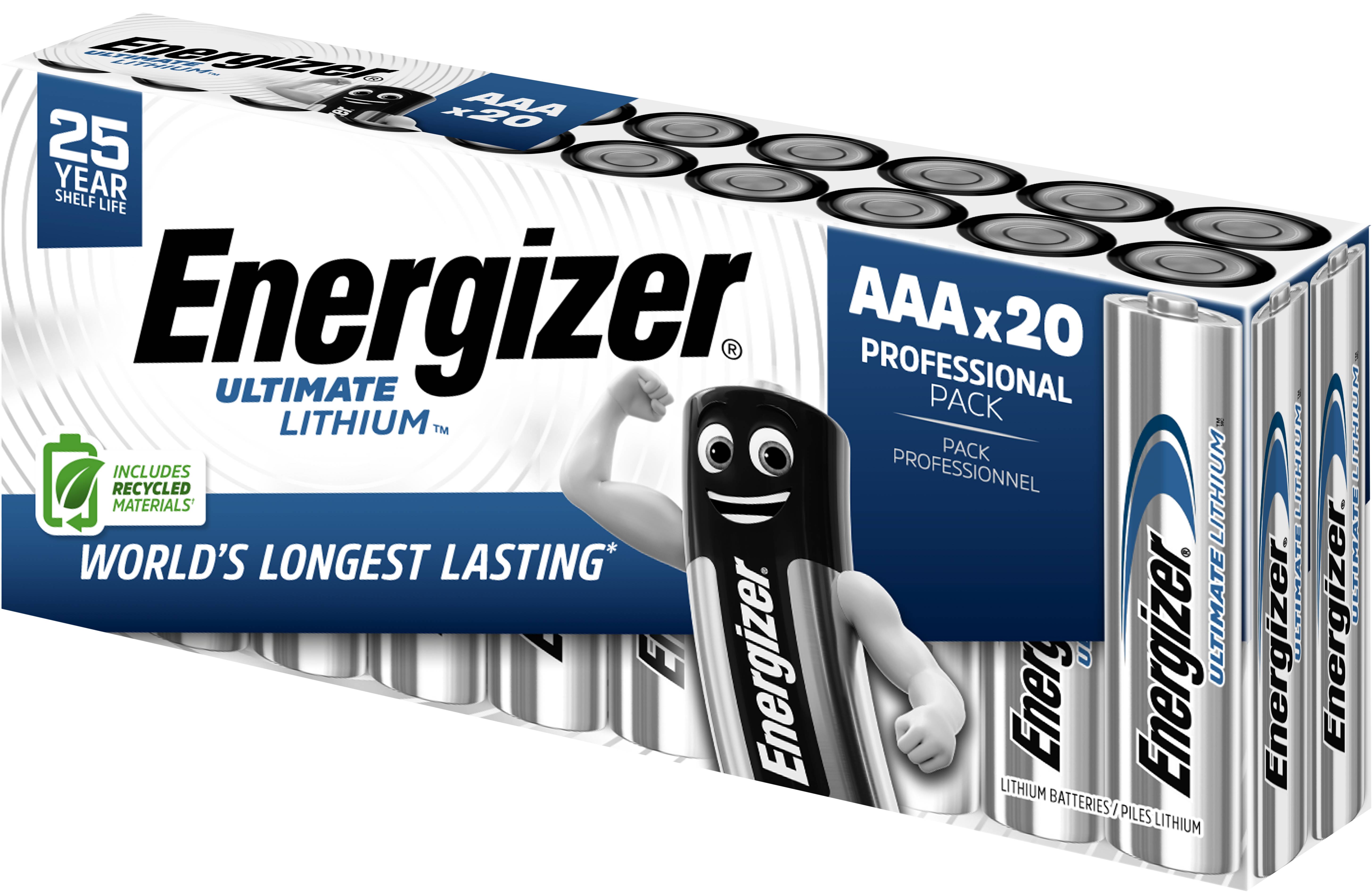 Energizer Ultimate Lithium L92-​AAA-FR03-Micro - 20er Pack