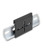 Delock Aluminium Montageclip für Hutschiene 60.0 x 47.8 mm schwarz Zubehör Netzwerk
