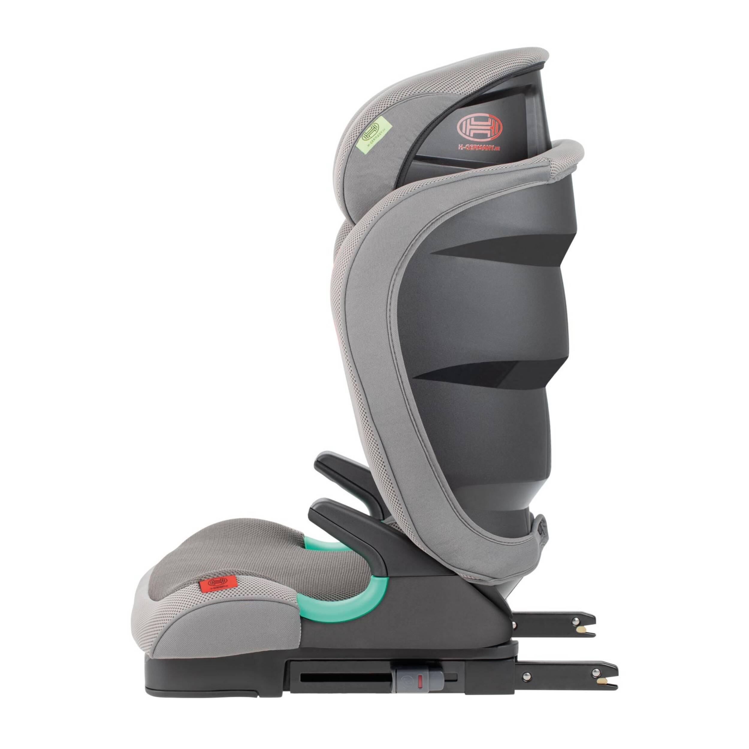 HEYNER® KIDS Kindersitz-Isofix-I-Size 15-36kg Autokindersitz 95-150 cm, 4-12 Jahre Gruppe II/III Autositz Sitzschale für