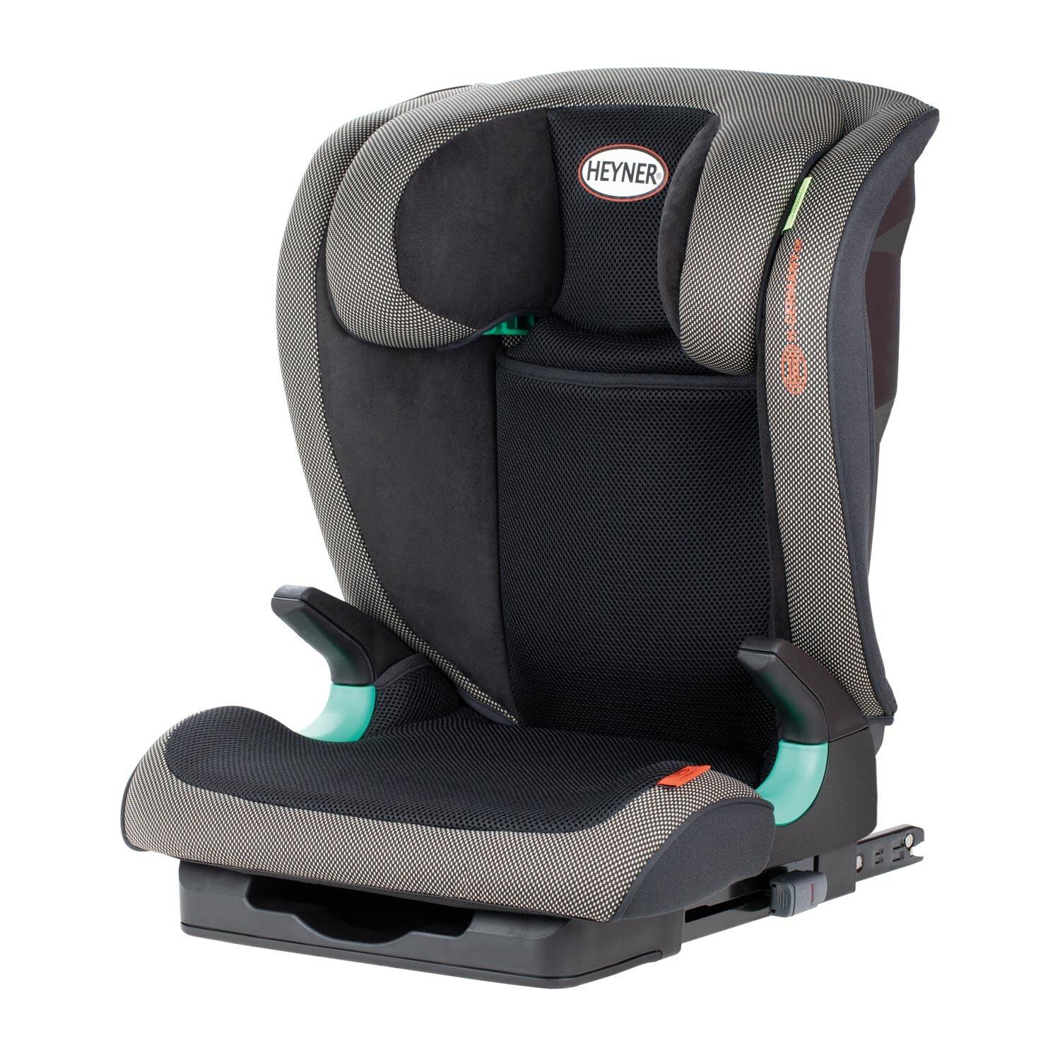 HEYNER® KIDS Kindersitz-Isofix-I-Size 15-36kg Autokindersitz 95-150 cm, 4-12 Jahre Gruppe II/III Autositz Sitzschale für