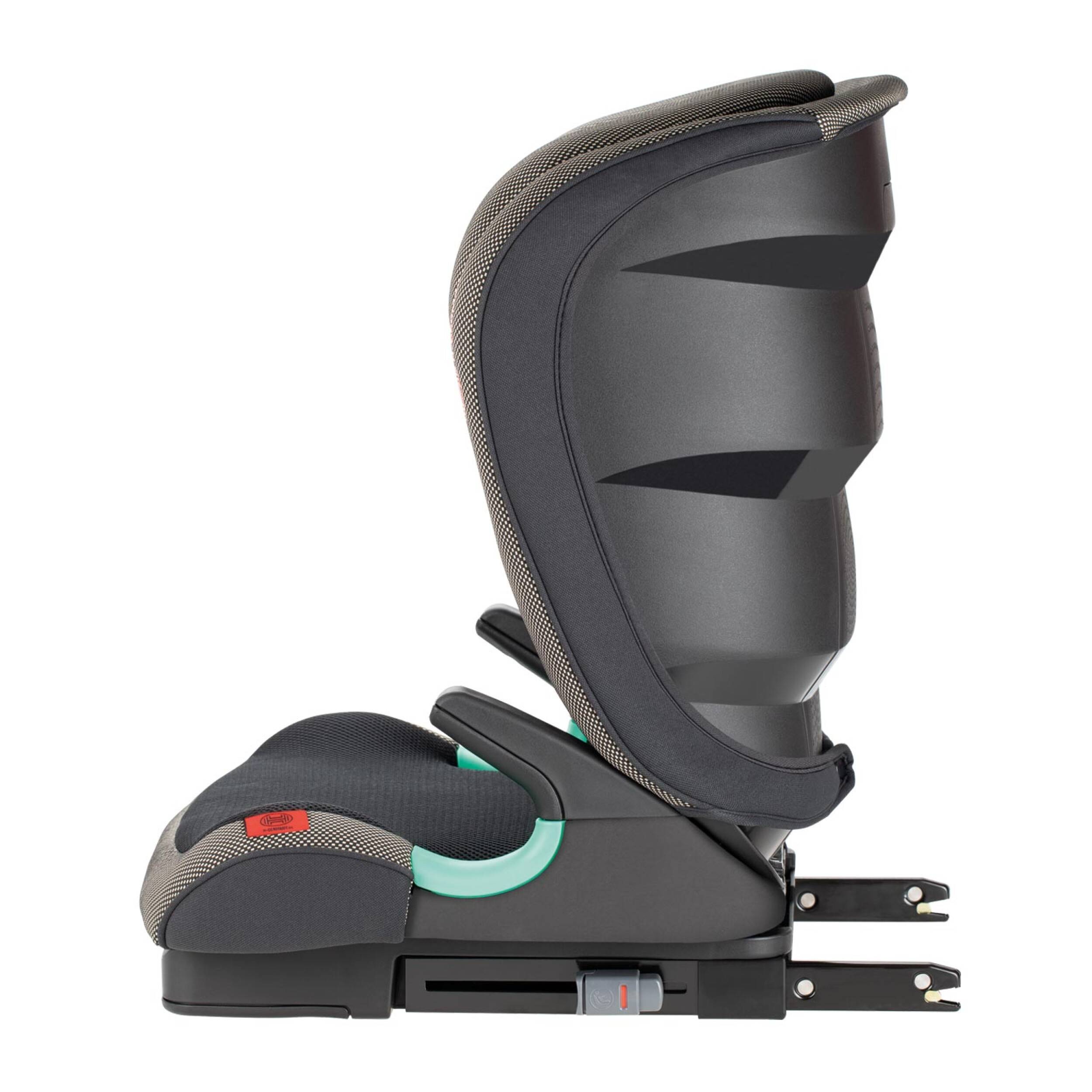 HEYNER® KIDS Kindersitz-Isofix-I-Size 15-36kg Autokindersitz 95-150 cm, 4-12 Jahre Gruppe II/III Autositz Sitzschale für