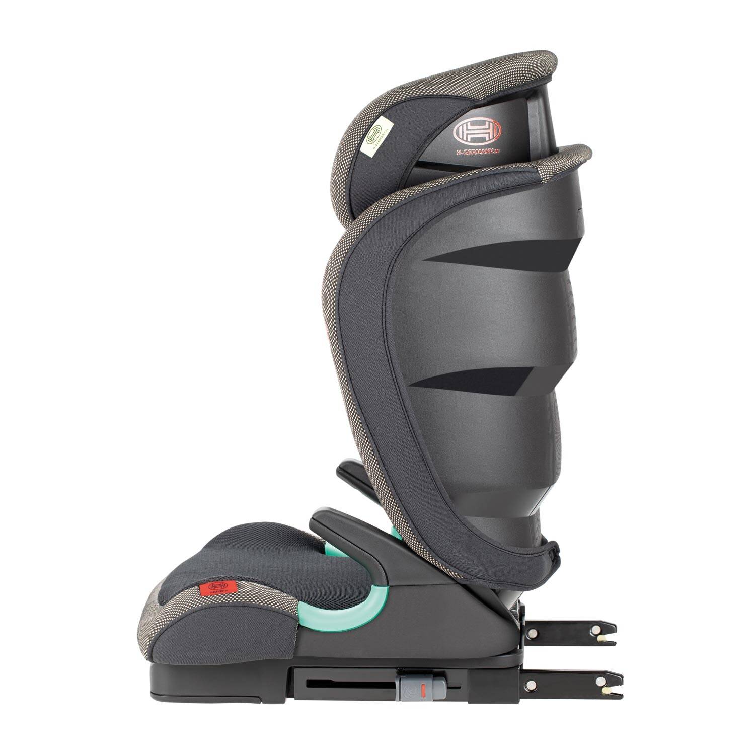 HEYNER® KIDS Kindersitz-Isofix-I-Size 15-36kg Autokindersitz 95-150 cm, 4-12 Jahre Gruppe II/III Autositz Sitzschale für