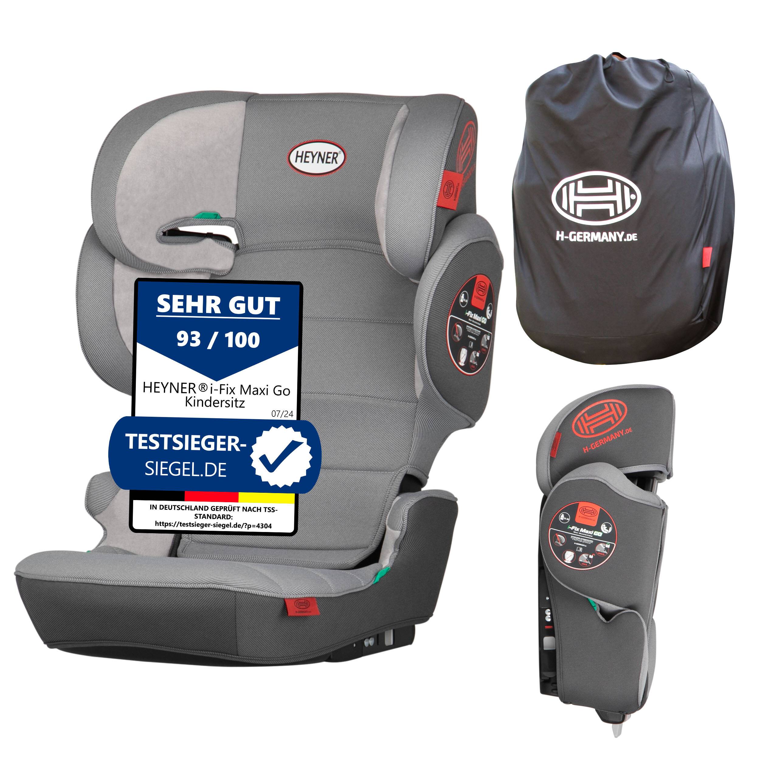 HEYNER® KIDS Kindersitz i-Size faltbar | mit und ohne Isofix nutzbar | Autokindersitz für 3,5 - 12 Jahre (100-150 cm)