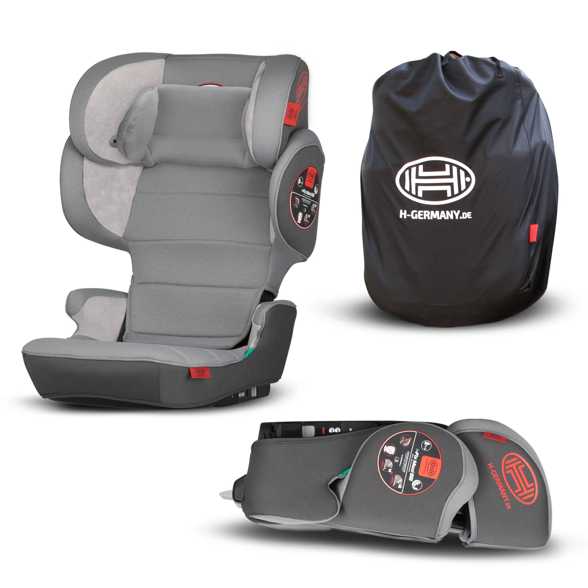 HEYNER® KIDS Kindersitz i-Size faltbar | mit und ohne Isofix nutzbar | Autokindersitz für 3,5 - 12 Jahre (100-150 cm)