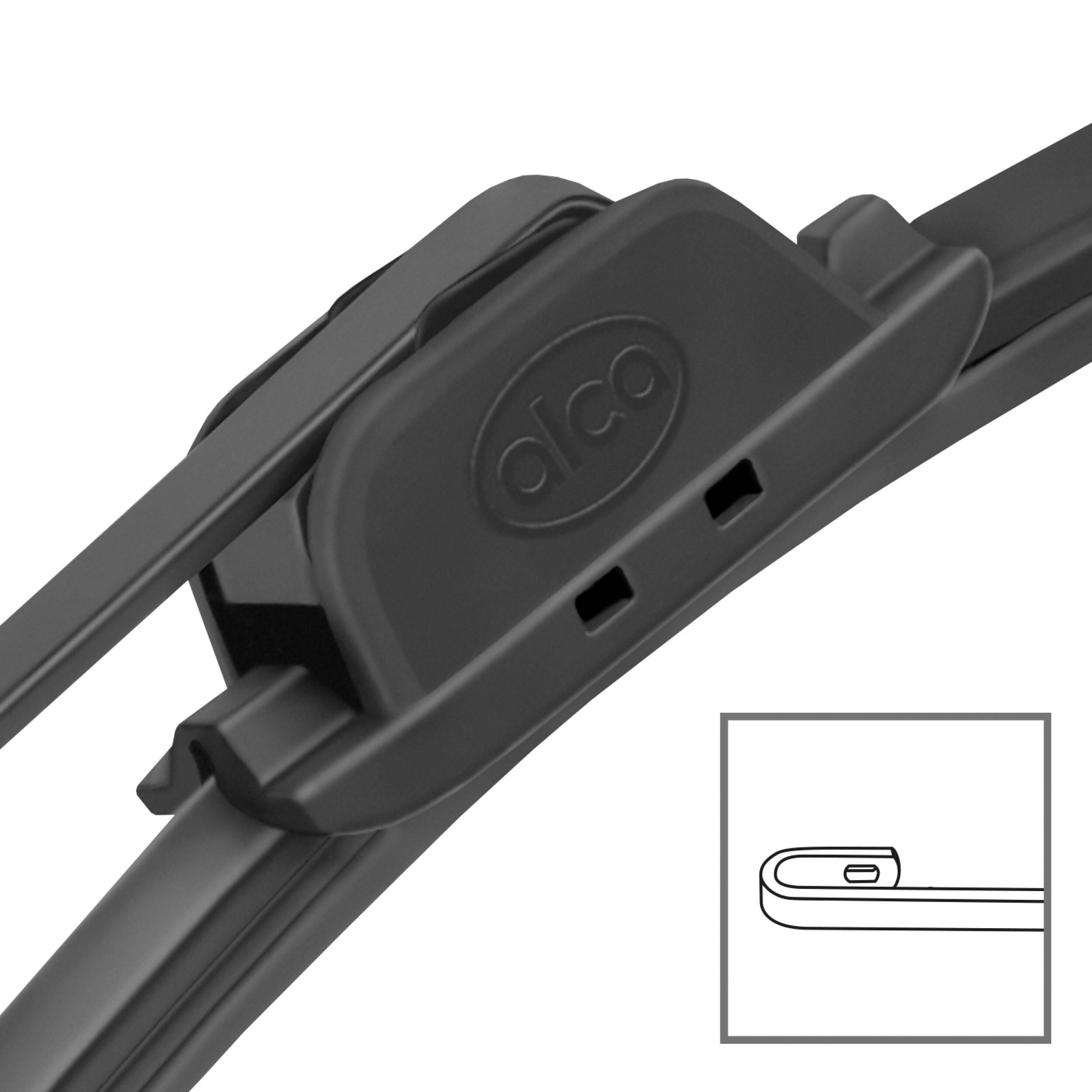 alca® Scheibenwischer-Set passend für MASERATI QUATTROPORTE V (03.2004 - 12.2012) U-FLAT Flachbalkenwischer