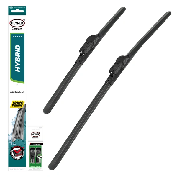 HEYNER® Scheibenwischer Set passend für VW CADDY IV Kasten (05.2015 - 05.2017) HYBRID Flachbalkenwischer HEYNER® Scheibenwischer Set passend für VW CADDY IV Kasten (05.2015 - 05.2017) HYBRID Flachbalkenwischer