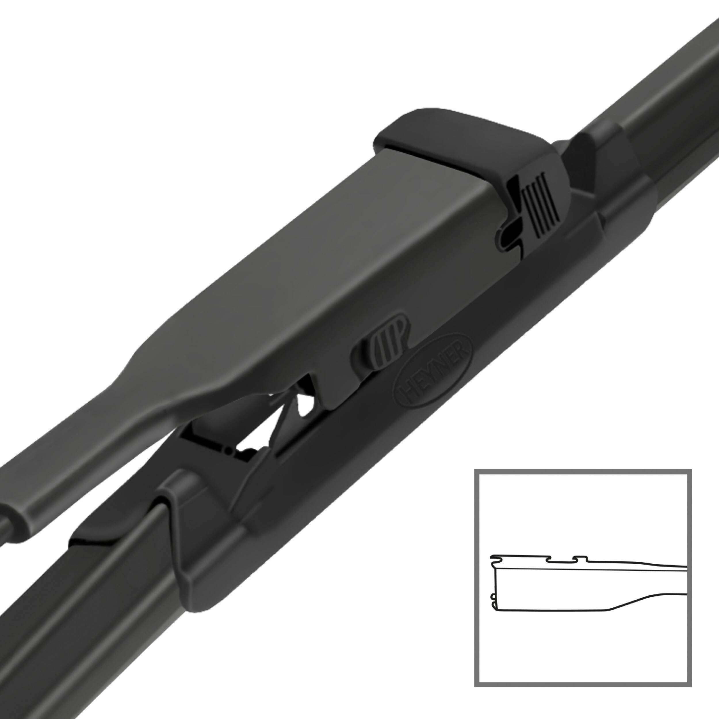 HEYNER® Scheibenwischer Set mit Heckscheibenwischer passend für LEAPMOTOR C11 (12.2020 - 03.2025) HYBRID