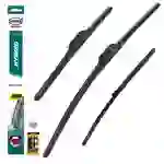 HEYNER® Scheibenwischer Set mit Heckwischer passend für VW TOURAN (02.2003 - 11.2006) HYBRID Flachbalkenwischer HEYNER® Scheibenwischer Set mit Heckwischer passend für VW TOURAN (02.2003 - 11.2006) HYBRID Flachbalkenwischer