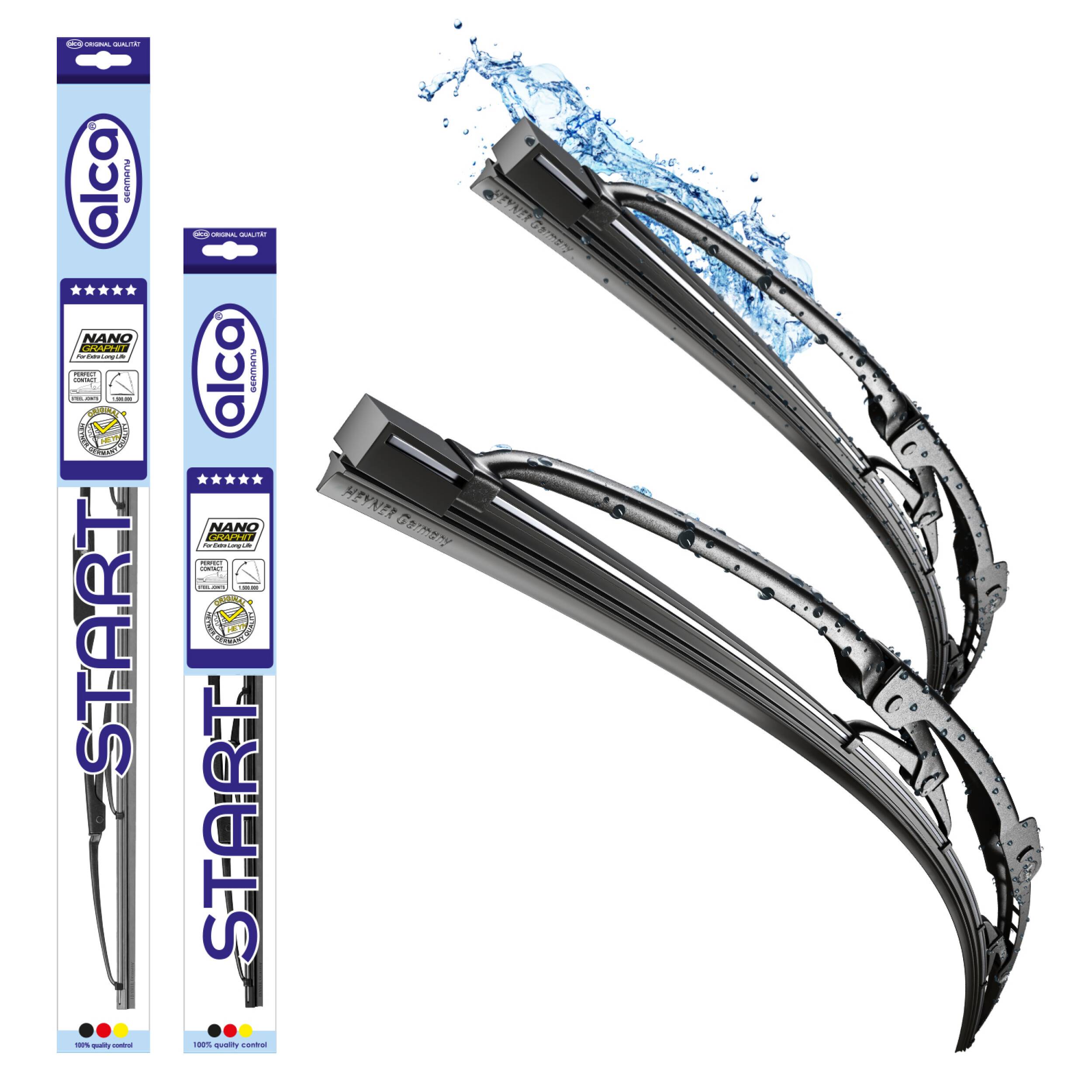 alca® Scheibenwischer Set passend für CITROËN XANTIA Break (01.1998 - 04.2003) START, Gelenkwischer, klassisch