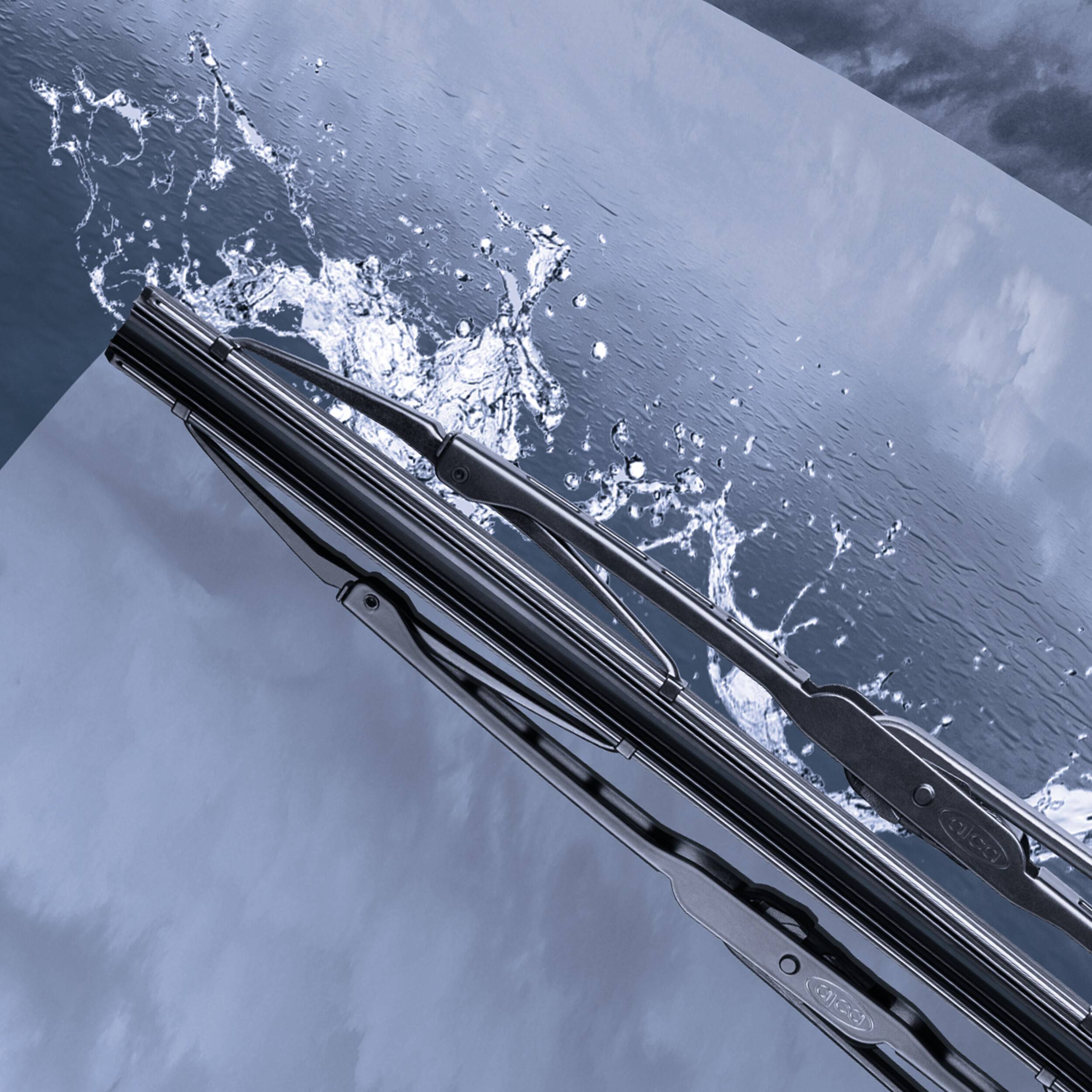 alca® Scheibenwischer Set mit Heckscheibenwischer passend für FIAT FREEMONT (08.2011 - 12.2015) START Gelenkwischer,