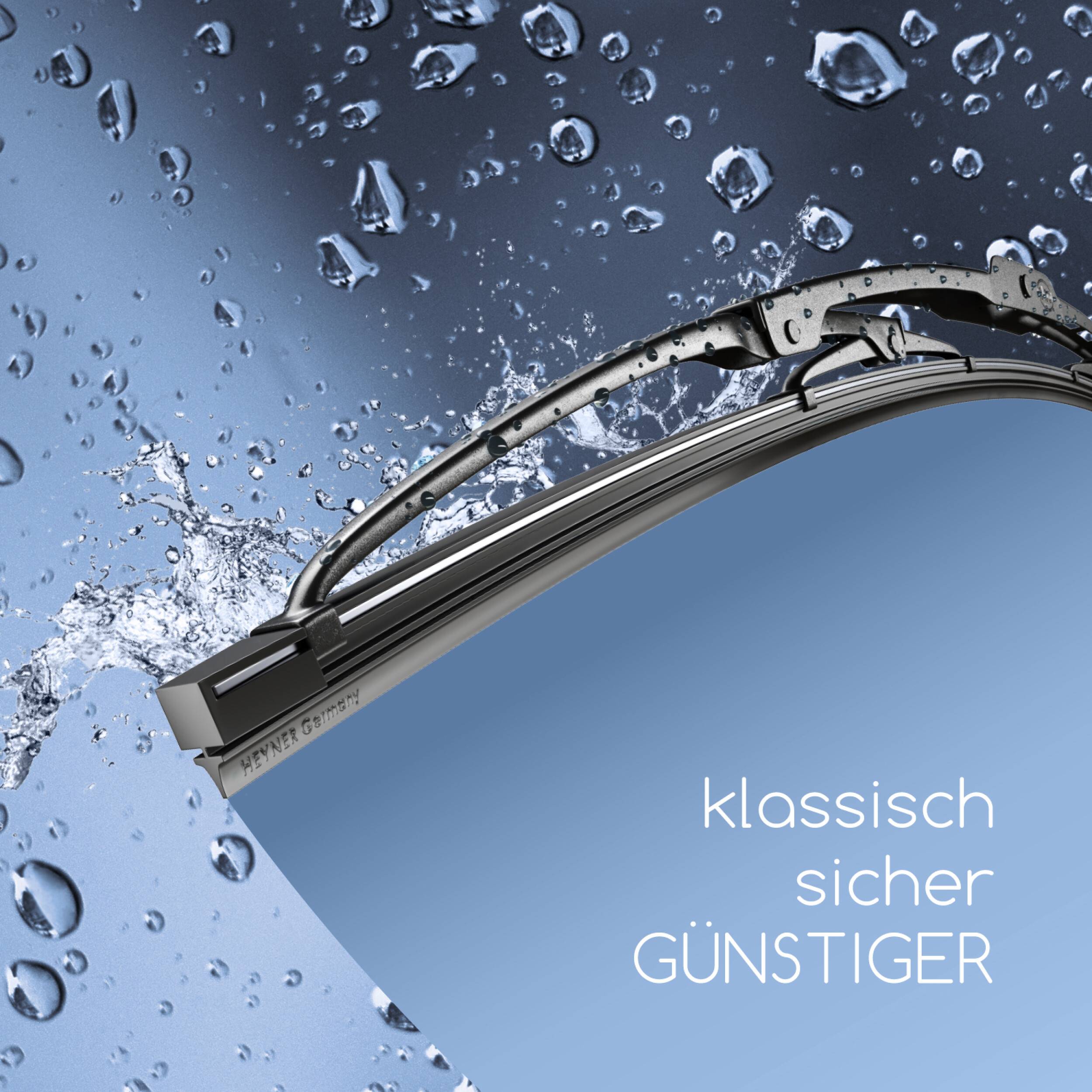 alca® Scheibenwischer Set mit Heckscheibenwischer passend für HYUNDAI ATOS (07.2001 - 03.2008) START Gelenkwischer,