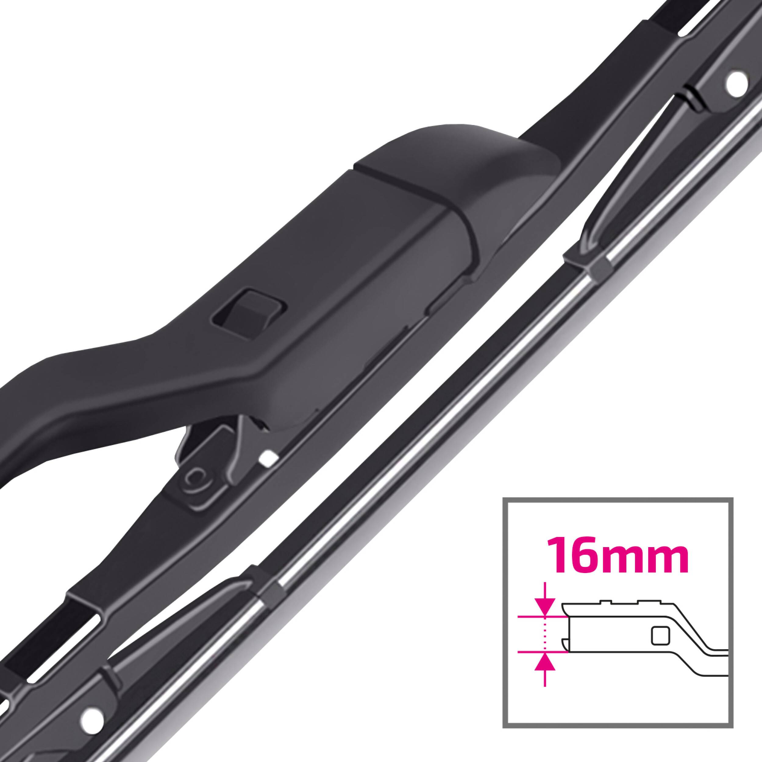 HEYNER® Scheibenwischer Set passend für ALFA ROMEO GIULIA (10.2015 - 10.2022) EXCLUSIVE Gelenkwischer, klassisch