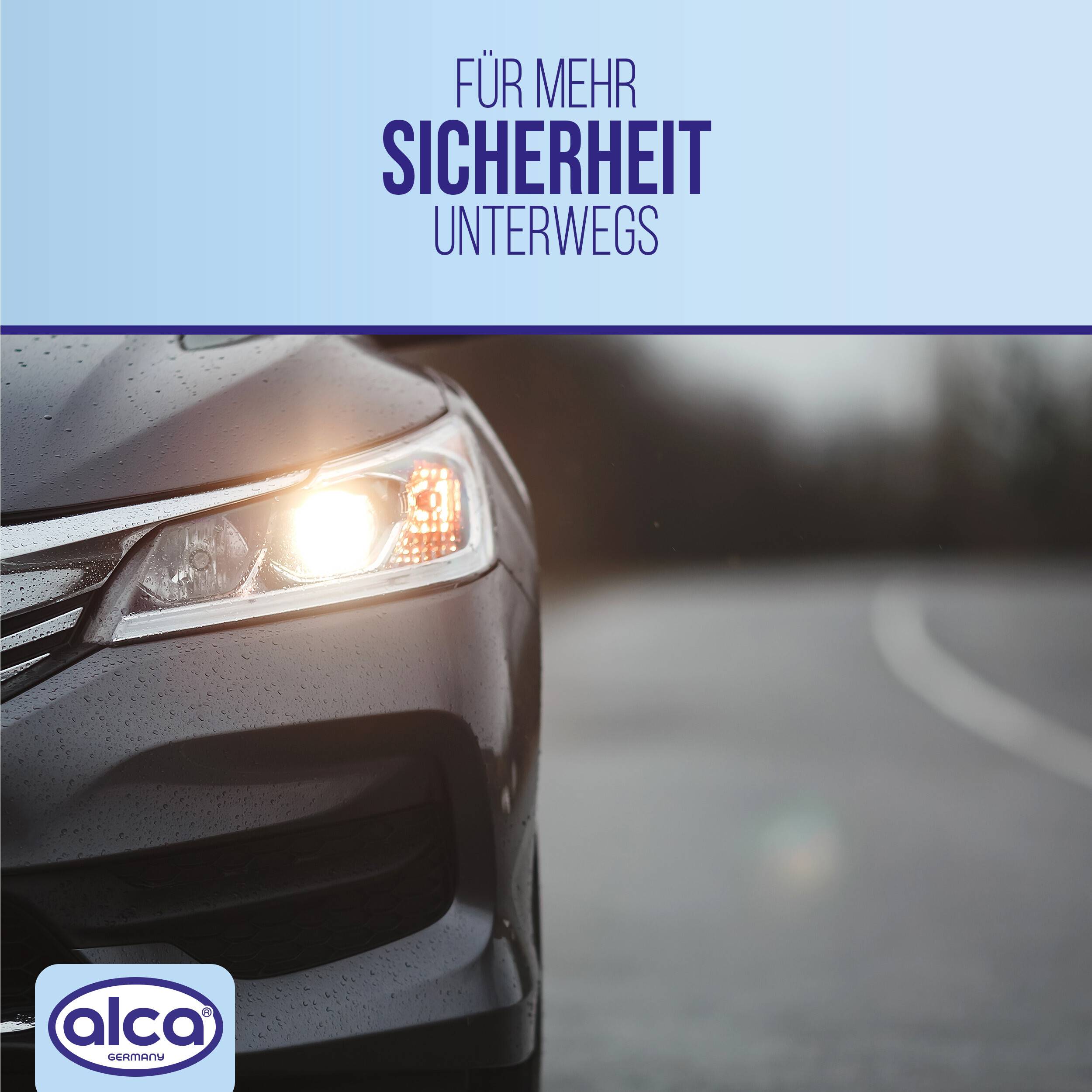 alca® Halogenlampen H11, 2 Stk. 12V 55W, Sockel PGJ19-2 2er-Set, Leuchtmittel für Scheinwerfer,